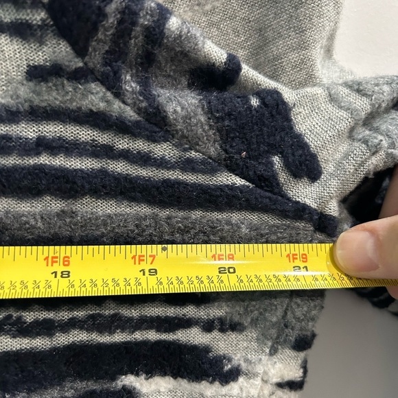 Lucky Brand Womens Aztec Drape Cardigan Sz L Textured Boho Southwestern Rancher - Picture 6 of 9